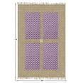 thumbnail image 2 of Casavani Purple Hand Block Printed Cotton Area Rugs for Bedroom and Living Room, Ourdoor Patio Rug 10x18 feet, 2 of 6