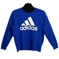 thumbnail image 2 of Adidas Essentials Mens Fleece Crew Neck Sweatshirt XL Royal Blue White Pullover, 2 of 5