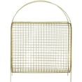 thumbnail image 7 of MyGift Vintage Brass Tone Metal Freestanding Magazine Organizer, Mid-Century Design, 7 of 7