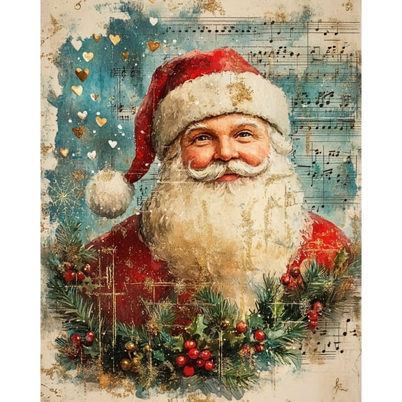 Paint by Numbers for Adults Kids Beginner Christmas Melody DIY Acrylic Painting by Numbers Kits with Brushes Acrylic Pigment Home Decoration Gifts 16 x 20 inch