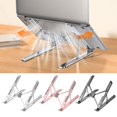 thumbnail image 4 of Support d'Ordinateur Portable Réglable en Alliage d'Aluminium Pliable 10 Universel Dissipation de Chaleur Antidérapant Tablette Portable, 4 of 8