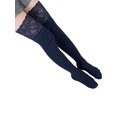 thumbnail image 1 of Listenwind Women Lace Knitting Cotton Over Knee Thigh Stockings High Pantyhose Sexy Lace Stockings, 1 of 1