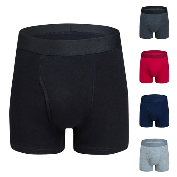 GERsome Men's Boxer Briefs Soft Cotton Underwear Boxers for Men Moisture-Wicking Lightweight Underwear (S-XXL)