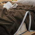 thumbnail image 6 of Xuniizn Soft Blankets, Throw Blanket for Couch, Flannel Sherpa Blanket Fleece Blanket for Adults, Cozy, Plush, Thicken, Reversible, Machine Washable, Coffee, 6 of 8