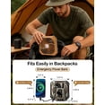 thumbnail image 5 of ZJQYDS Portable Camping Fan with LED Lantern, 40H Rechargeable Battery Operated Quiet Tent Fan with Hanging Hook for RV Car Beach Outdoor Hurricane Emergency Outages, 5 of 7
