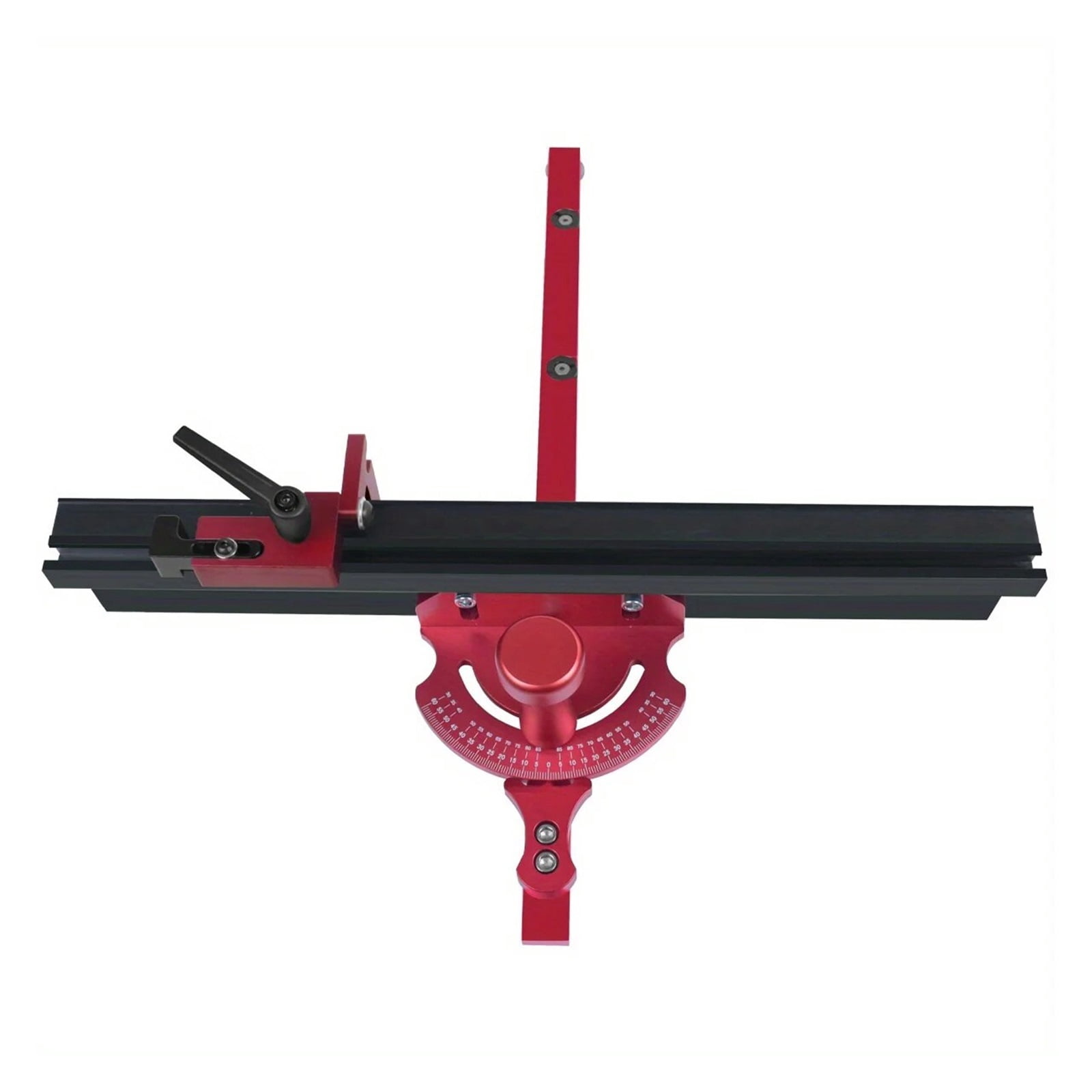 Precision Table Saw Miter Gauge System with 27 Angle Stops and 3/4" X 3/8" T-Slotted Miter Bar
