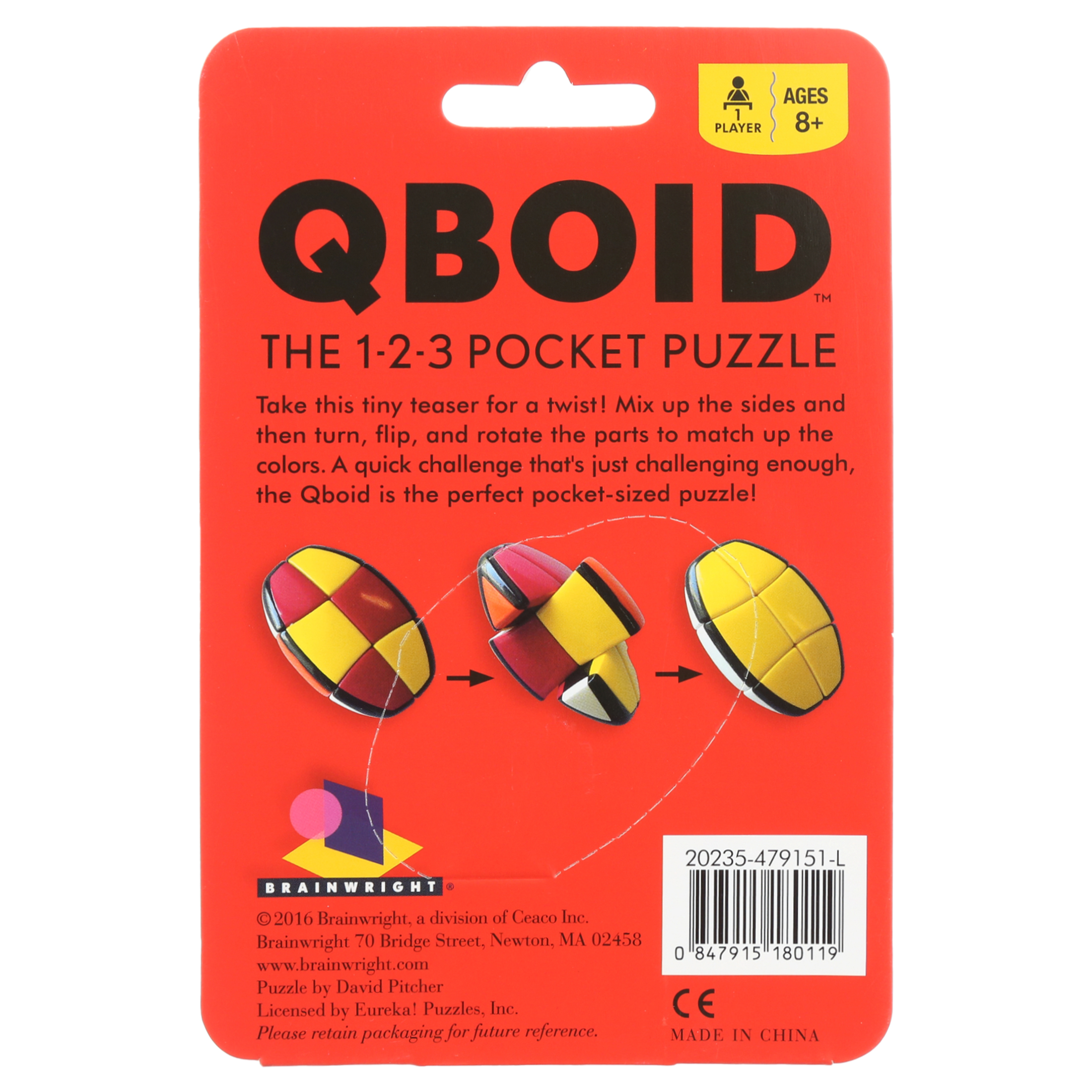 QBOID BRAINTEASER - Brainwright - The 1-2-3 Pocket Puzzle - image 4 of 7