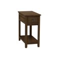 thumbnail image 2 of Monarch Specialties Accent Table, End, Side Table, Nightstand, Bedroom, Narrow, Storage Drawer, Brown Veneer, Transitional, 2 of 4