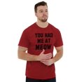 thumbnail image 5 of Cat Owners Cute You Had Me at Meow Men's Graphic T Shirt Tees Brisco Brands M, 5 of 6