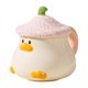 thumbnail image 1 of Taza de café de cerámica, taza de cereales, creativa, hogar, adorable, caricatura, divertida, avena Rosa, 1 of 9