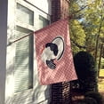 thumbnail image 2 of Caroline's Treasures BB7988CHF Royal Palm Turkey Pink Check Flag Canvas House Size , Large, multicolor, 2 of 4