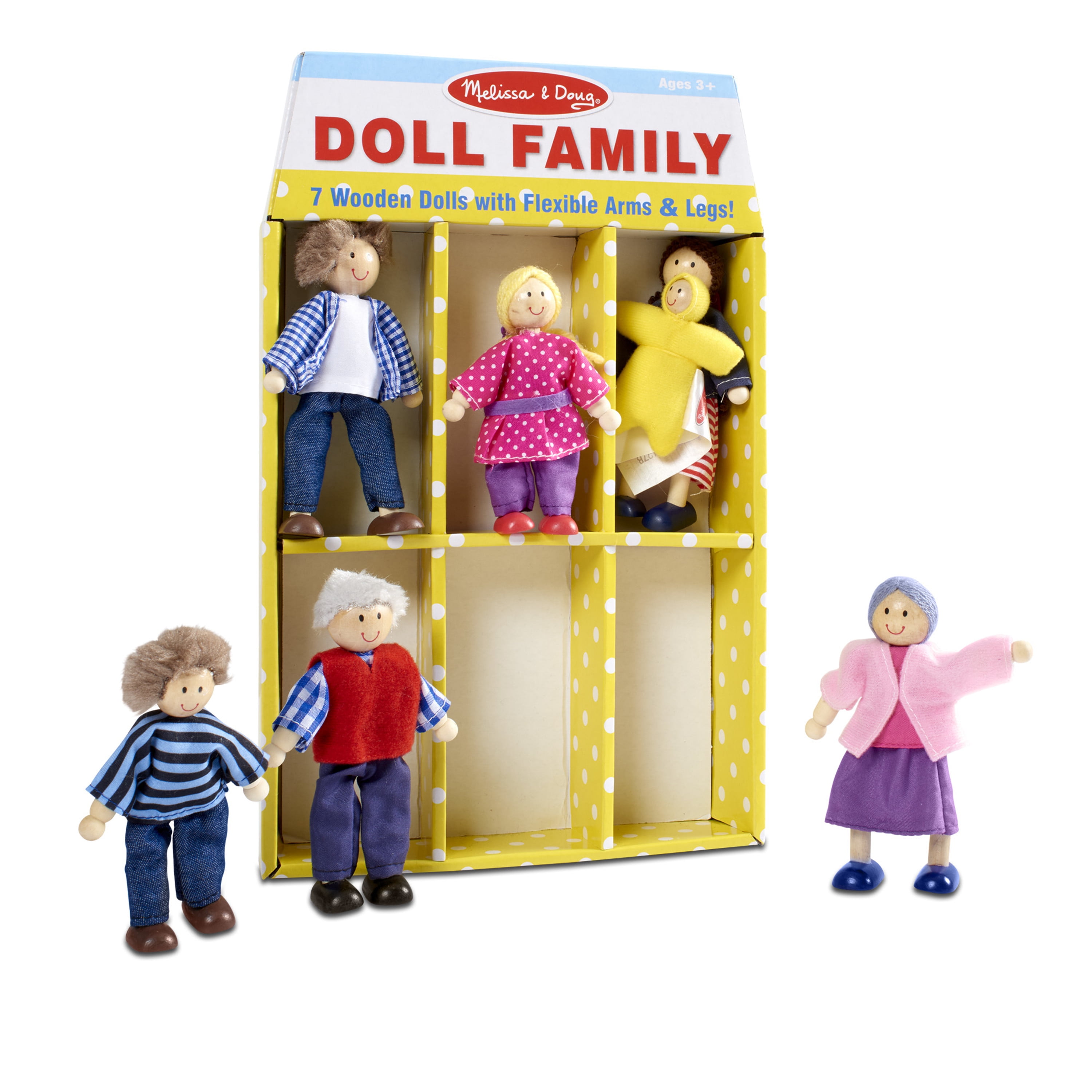Melissa & Doug Wooden Doll Family 2464 for sale online 