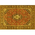 thumbnail image 1 of Ahgly Company Indoor Rectangle Oriental Yellow Traditional Area Rugs, 2' x 5', 1 of 4