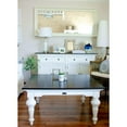 thumbnail image 4 of Indoor Furniture Square Coffee Table - White & Brown, 4 of 8