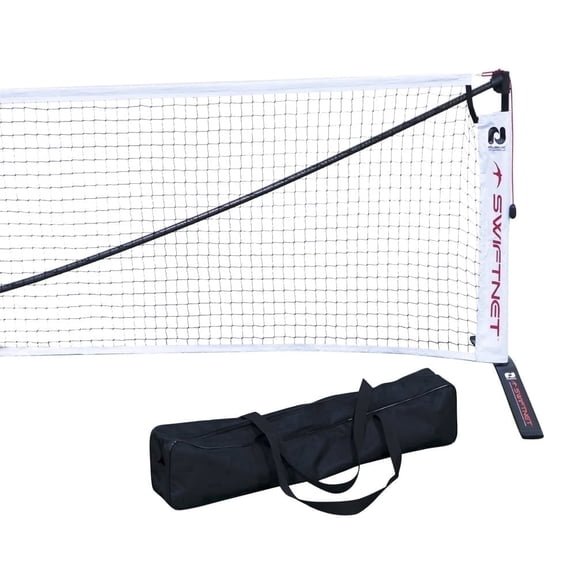 SwiftNet 2.1 Portable Pickleball Net System| High Tension Lightweight Carbon Fiber   Alloy Frame Material