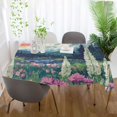 thumbnail image 5 of Yayeee Tablecloths for Rectangular Tables 54 x 54 inch Party Table Cover, Floral Mountain, 5 of 6