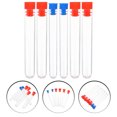 thumbnail image 4 of SHISUYAN 12pcs Plastic Test Tubes Storage Containers Clear Test Tube for Sample Testing, 4 of 8
