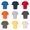 Mixed Color 9 Pack, variant on M&O - Youth T-Shirts, Soft Touch Assorted Colors, Short Sleeve Tee | 100% Preshrunk Cotton, 5 oz | Pack- 9, Size: S