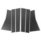 thumbnail image 1 of Pegatina Antirrayaduras de Moldura de Ventana de Pilar Única para Mitsubishi Pajero 2016-2023 Patrón de Fibra de Carbono Negro, 1 of 1
