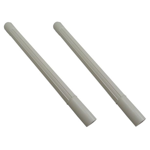 Vacuum Attachment White Plastic Wand Pipe Hose Tool Extension 1.25 ID