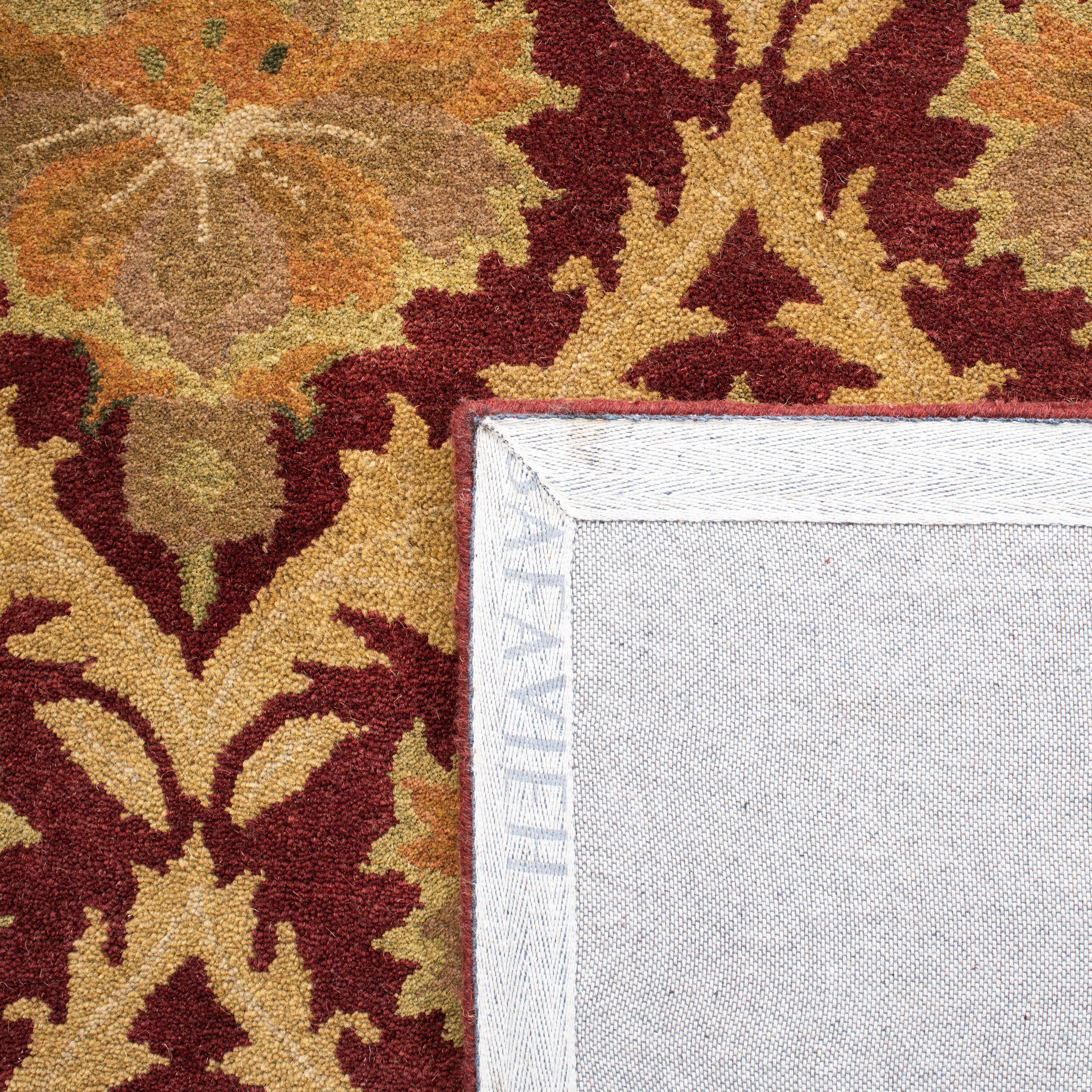 SAFAVIEH Antiquity Diarmait Oriental Wool Area Rug, Wine/Gold, 9'6" x 13'6"