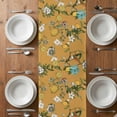 thumbnail image 4 of Table Runner 36 Inches Long for Kitchen Dining, Yellow Botanical Dresser Scarf Farmhouse, Dining Table Decorations for Wedding/Parties, Spring Floral Summer Lemon Birds 13 x 36 In, 4 of 8