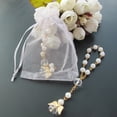 thumbnail image 4 of 24 Pcs Mini Rosary baptism Favors with Angels for Boy and Girl Recuerdos de Bautizo Finger Rosaries Gold Plated/ ChristeningParty Gift for Guest JA380gold-wht, 4 of 4