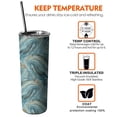 thumbnail image 6 of 20oz Blue Gold Marble Pattern Skinny Tumblers Stainless Steel Tumbler with Lid and Straw,Vacuum Insulated Double Wall Travel Tumbler Cups with Cleaning Brush for Coffee,Tea, 6 of 6