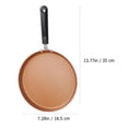 thumbnail image 2 of Milisten Deep Fry Pans Flat Bottom Nonstick Household 1Pack, 2 of 7