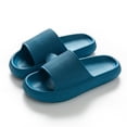 thumbnail image 1 of Zapatillas de nube de plataforma gruesa para mujer, sandalias deslizantes de suela blanda para playa de verano para hombre y mujer, zapatillas de casa antideslizantes para baño interior Tan Jianjun  unisex, 1 of 2