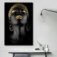 thumbnail image 1 of Pinturas de arte de pared, lienzo de mujer negra africana, pintura sin marco, pinturas abstractas en lienzo fiel a su promesa, 1 of 4