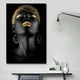 thumbnail image 1 of Pinturas abstractas en lienzo Jadeshay lienzo de mujer negra africana decoración del hogar, 1 of 7