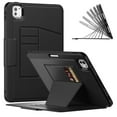 thumbnail image 2 of Dteck Luxury Business Case for iPad Pro 11 inch (M4) 2024,Mangetic Leathe Card Slots Smart Case Built-in Pencil Holder Shockproof TPU 7 Viewing Angles Stand Folio Cover,Black, 2 of 10