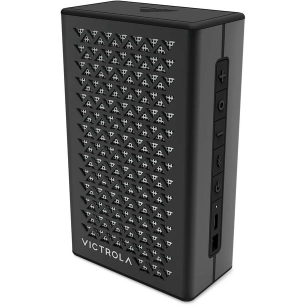 Victrola Music Edition 1 Altavoz Bluetooth portátil, IP67 resistente al agua y al polvo, duración de la batería de 12 horas, emparejamiento de varios altavoces, sonido premium y radiador de graves pas