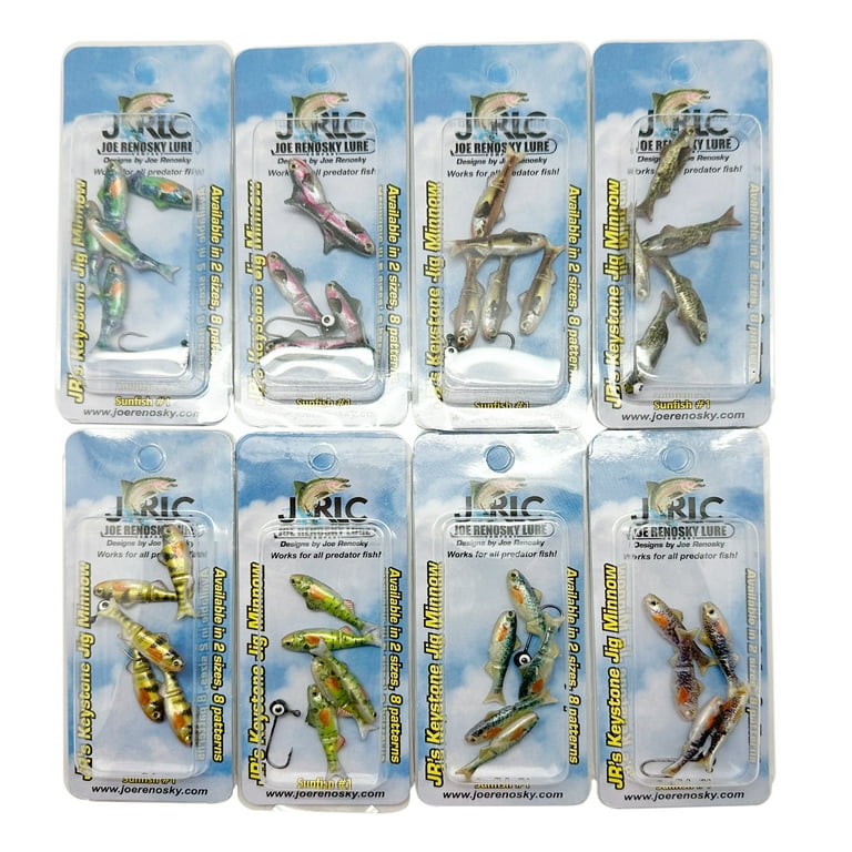 Joe Renosky's 1/32 oz Keystone Jig Minnow Kit - 8 Patterns