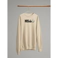thumbnail image 3 of Hello Daisy Flower Sweatshirt Women -Image by Shutterstock, Female Small, 3 of 4