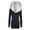Black, variant on AOOCHASLIY Women 2023 Tops Clothes Women's Winter Thickened Plush Medium Long Hooded Slim Zipper Casual Sweater Coat