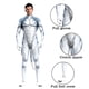 thumbnail image 3 of Trajes de Halloween de Zawaland Zentai con cola de animal Husky zorro lobo estampado Catsuit disfraces traje de cobertura completa Cosplay Petsuit, 3 of 5