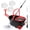 Black, variant on 360° Spin Mop and Bucket Set, Cleaning System with 3 Microfiber Mop Heads, 61" Adjustable Handle, for Home & Bathroom Floor Cleaning, Multiple Colors & Styles Available