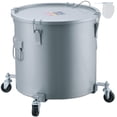 thumbnail image 1 of VEVOR Fryer Grease Bucket, 16 Gal Oil Disposal Caddy with Caster Base, Carbon Steel Rust-Proof Coating, Oil Transport Container with Lid, Lock Clips, Filter Bag for Hot Cooking Oil Filtering, Gray, 1 of 9