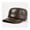 Dark brown, variant on Genuine Leather Hat Men's Army Mili-tary Hats Adjustable Size New Middle-aged Men Cowhide Leather Flat Caps ,Classic Design