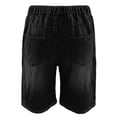 thumbnail image 6 of Generic Jorts for Teen Boys Y2K Baggy Jean Shorts Retro Pull On Denim Shorts Elastic Waist Loose H𝐢p Hop Jorts Pockets Soft Football, 6 of 7