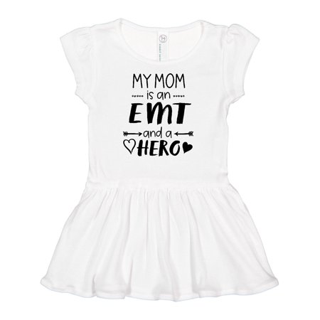 

Inktastic My Mom is an EMT and a Hero Girls Baby Dress