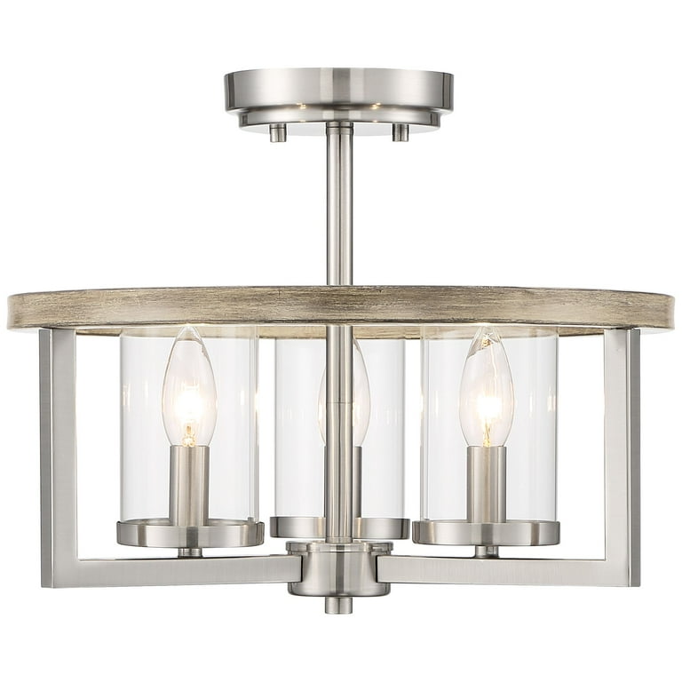 Possini Euro Design Senna Modern Industrial Ceiling Light Semi