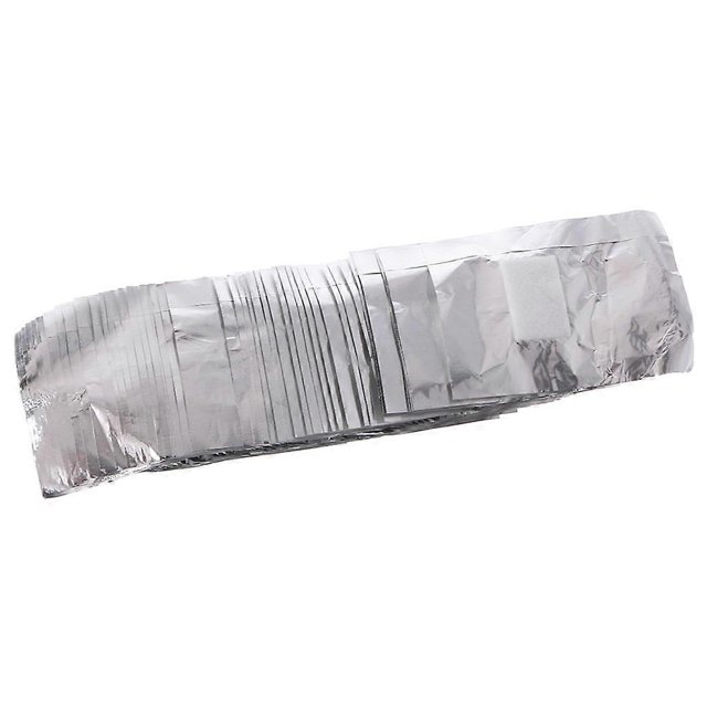 50 quitaesmaltes de uñas en gel acrílico para decoración de uñas con papel de aluminio
