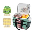 thumbnail image 2 of FORMRS Insulated Cooler Bag 24 Cans Capacity Soft Leakproof Lunch Box with Side Pockets, Big Pink Cheetah, 2 of 7