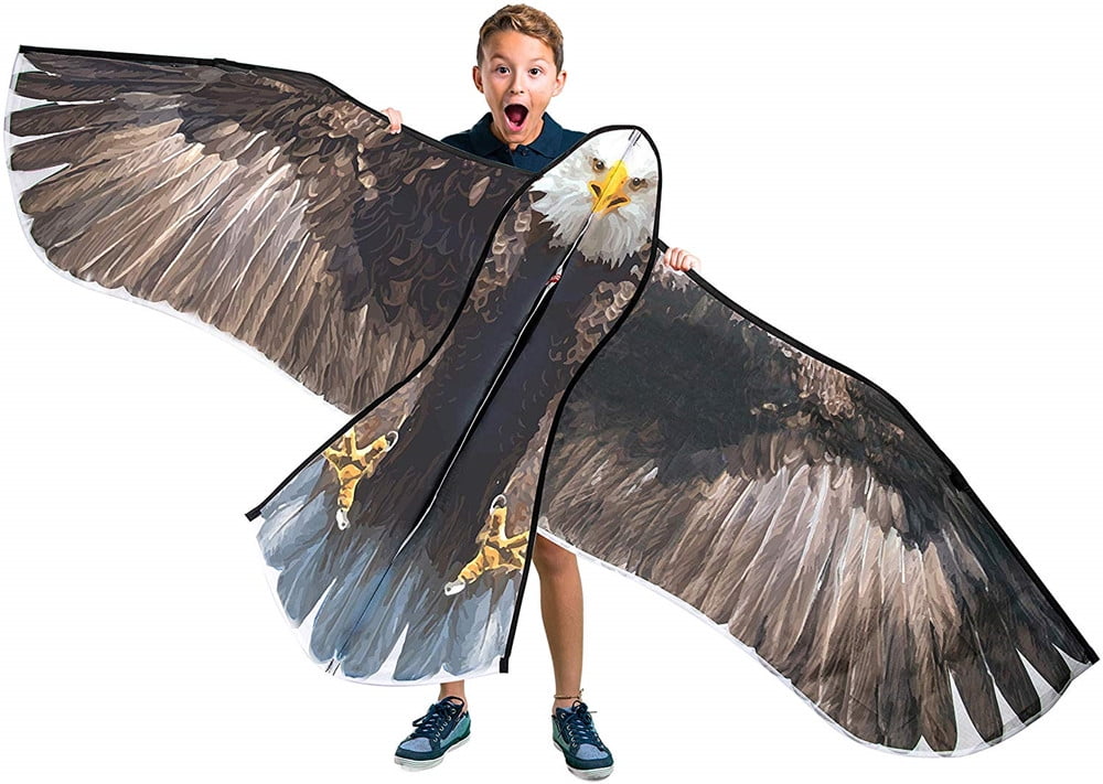 3D Flying Large Eagle Bird Kite Family Kids Outdoor Sports Toy Gift 