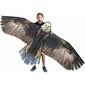 Gex Worldwide 70" Bald Eagle Huge Kite for Kids and Adults Single Line String Easy to Fly for Beach Trip Park Family Outdoor Games and Activities