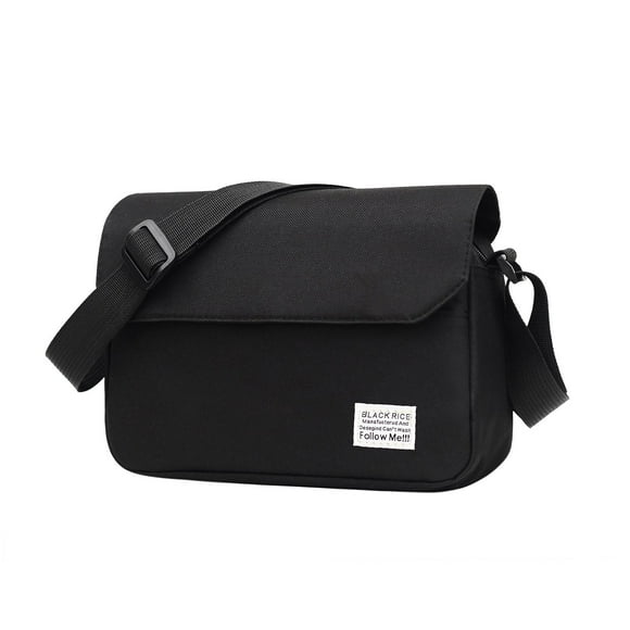 Simple Men's Shoulder Bag New Casual Women's Light Messenger Bag Large Capacity