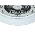thumbnail image 5 of Clocks - 20" Round - Gear Mechanism - Wall Clock - Antique White - Transitional, 5 of 6